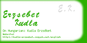 erzsebet kudla business card